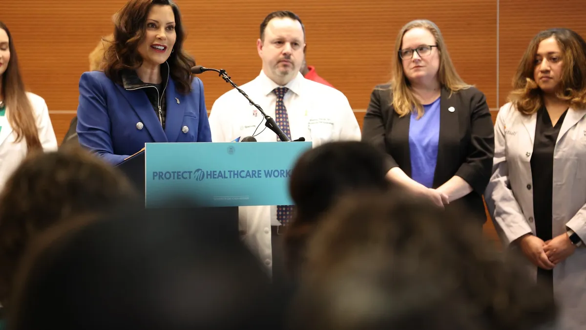 Gov. Whitmer speaks at press conference