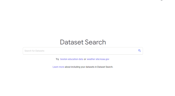Google Dataset Search