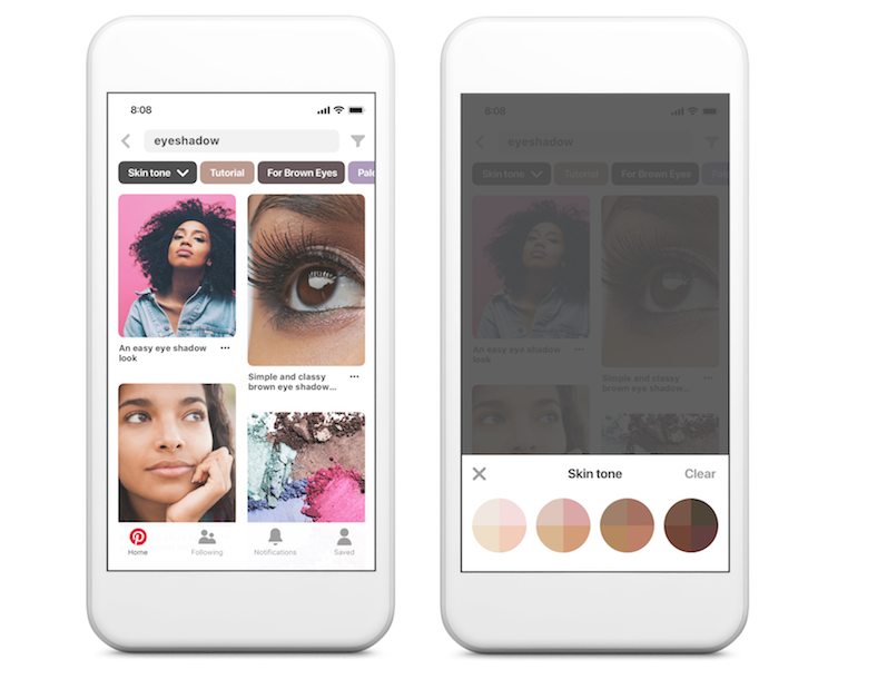 Pinterest skin tone