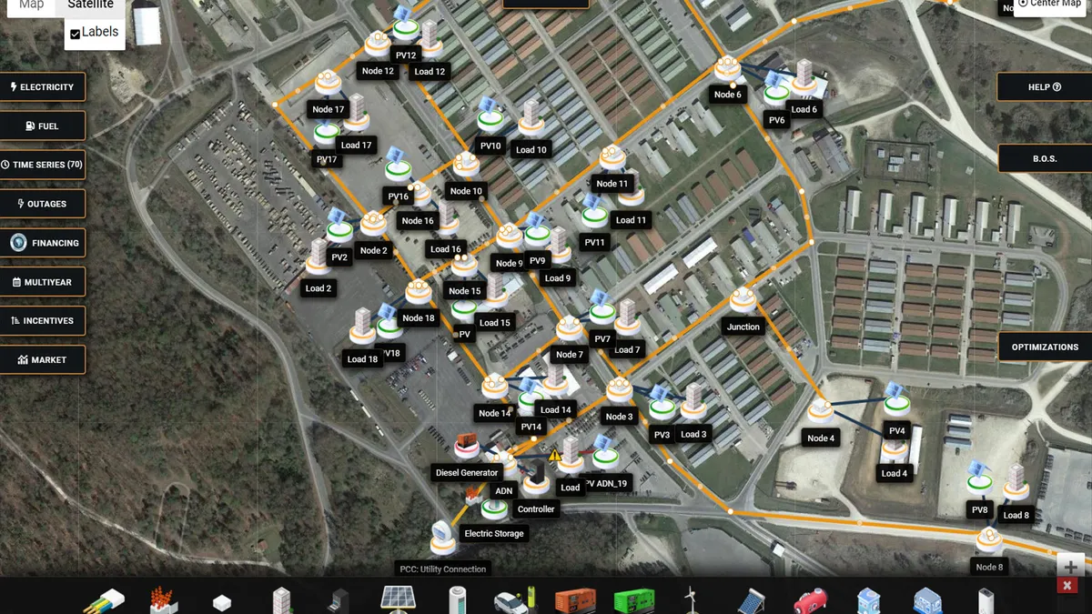 image of interconnected microgrid networks from a constellation of smaller microgrids