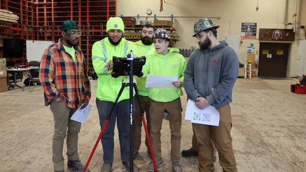 Workers looking ar display module