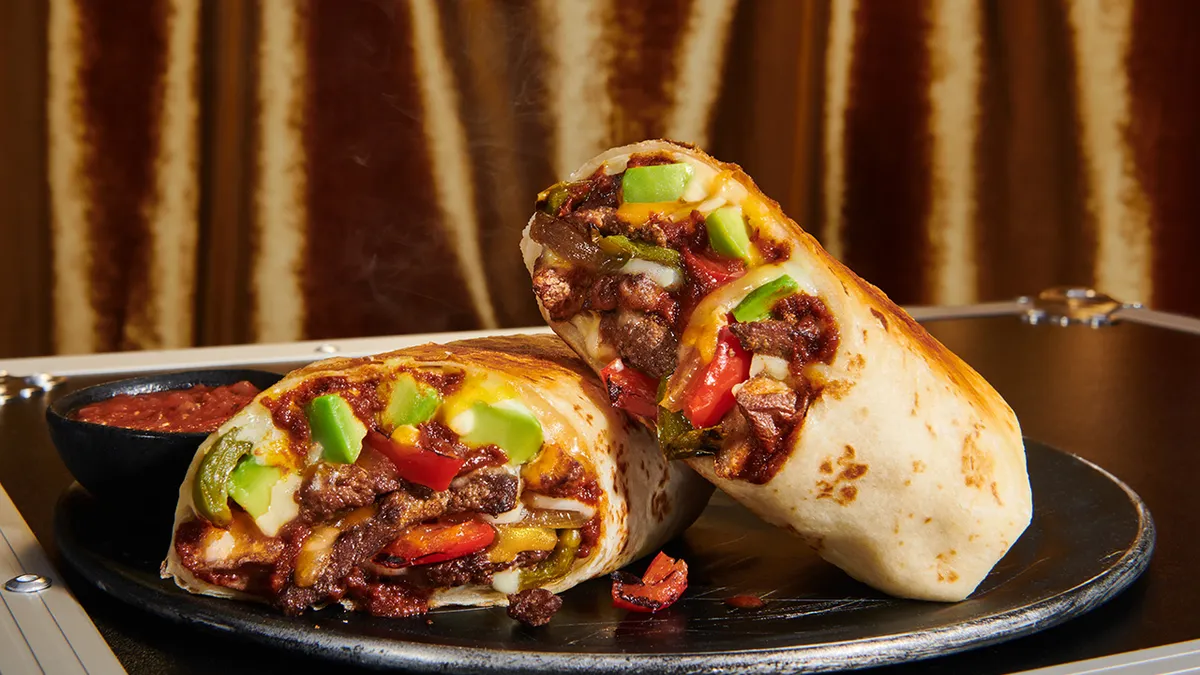 One of the burritos served by Banda Burrito, Denny's rapidly growing virtual brand.