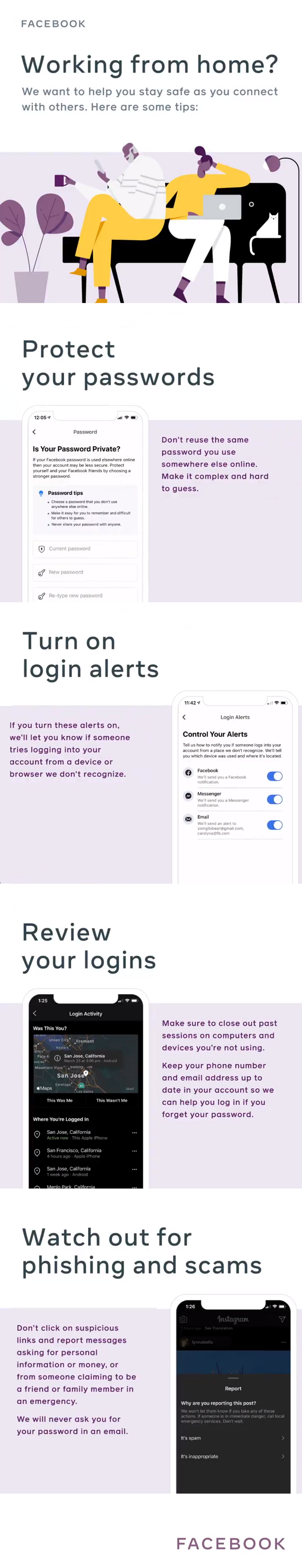Facebook security tips