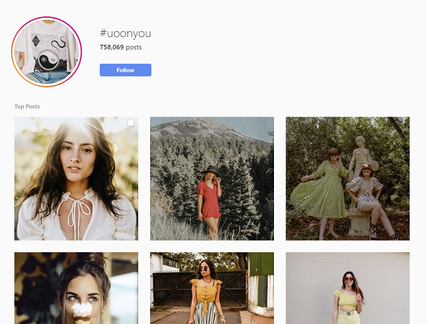 Urban Outfitters tag examples