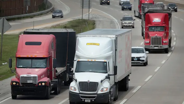 trucks on highway chicago area