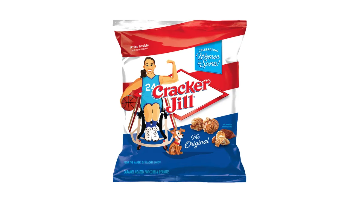 Cracker Jack's new Cracker Jill packaging