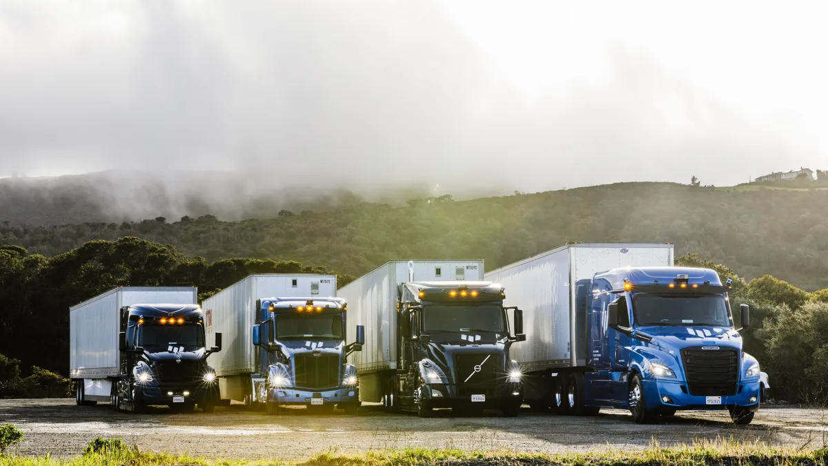 Embark Universal Interface works across Freightliner, International, Peterbilt, and Volvo trucks.