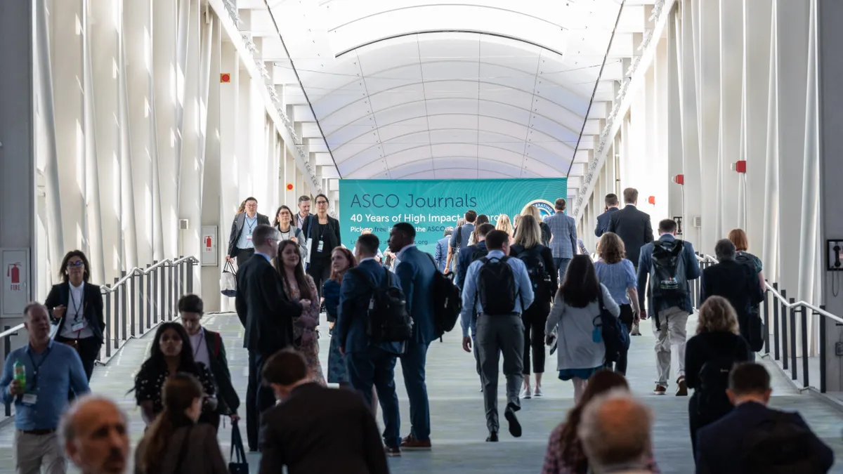 Physicians, researchers and healthcare professionals attend ASCO's annual Meeting on June 2, 2023 in Chicago.