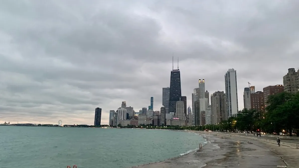 Chicago skyline, chicago shoreline