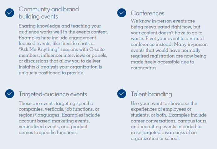 LinkedIn events guide