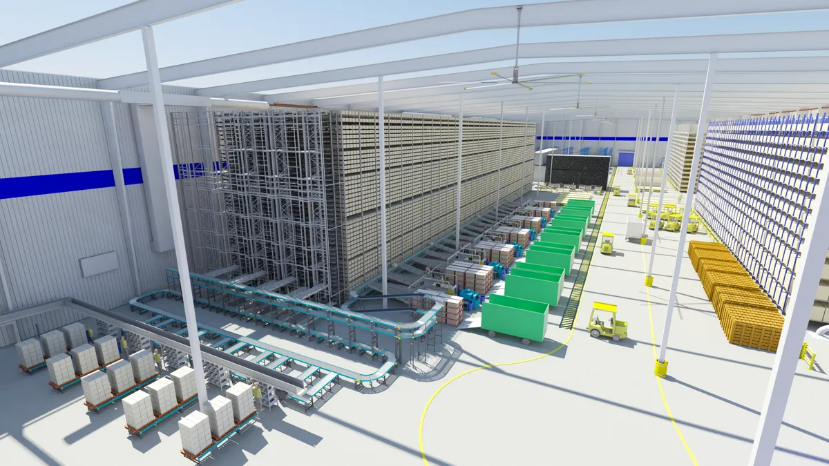 Mock up of spirit aerosystem Global Digital Logistics Center from 2018 press release