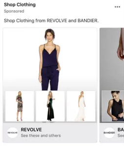 Facebook multi brand ad example