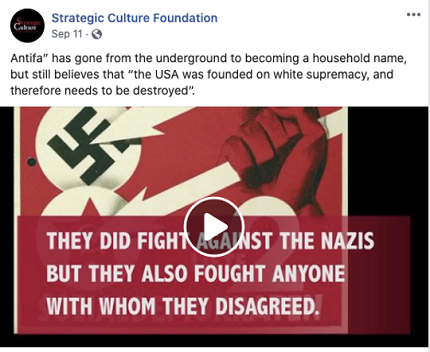 Facebook post example