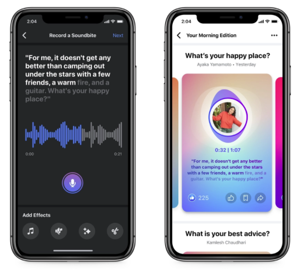 Facebook Soundbites