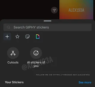 Instagram AI stickers