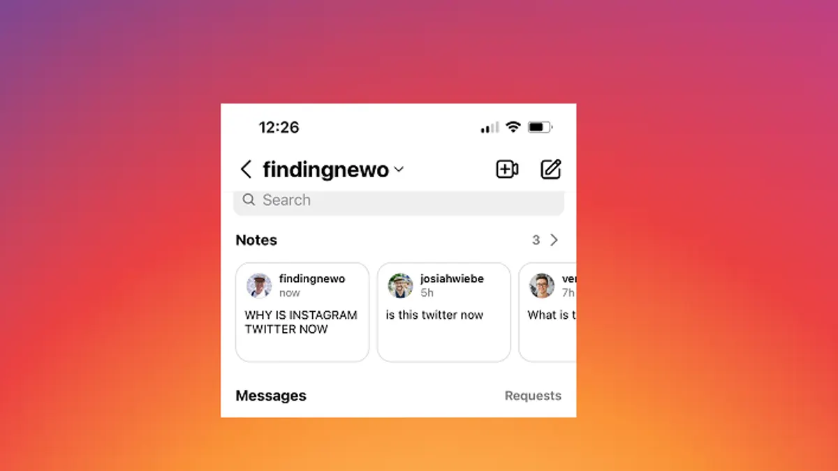 Instagram Notes