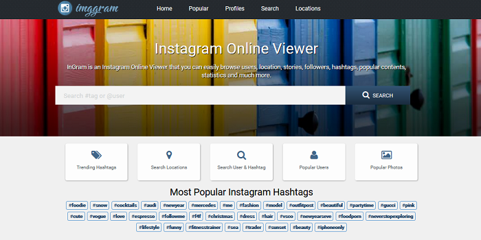 Instagram clone site