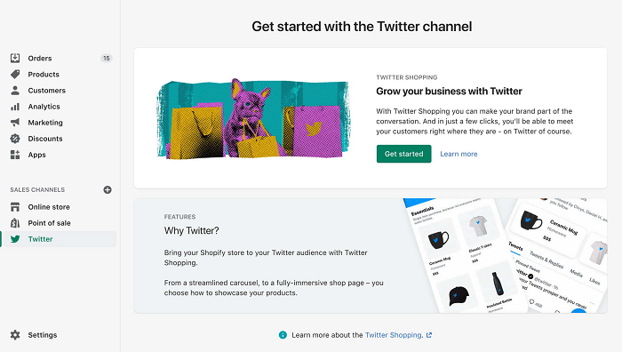Twitter Shopify app