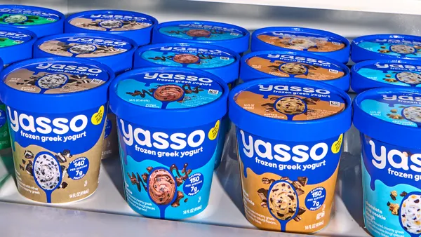 Pints of Yasso frozen yogurt.