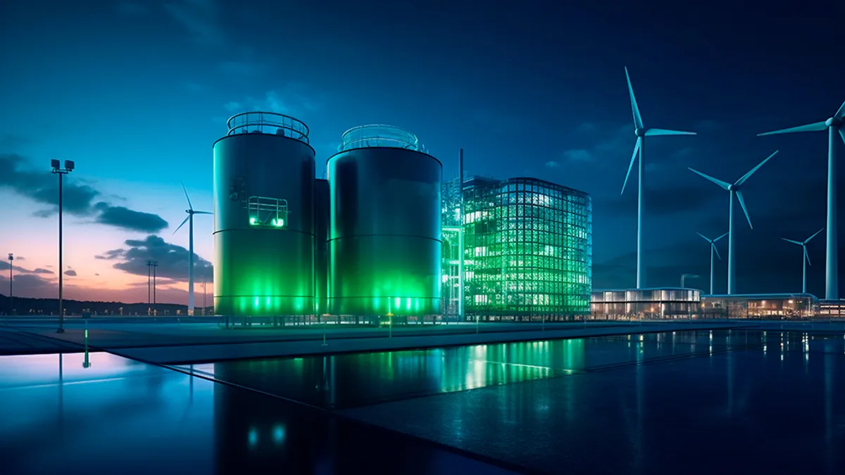 Green hydrogen energy facility