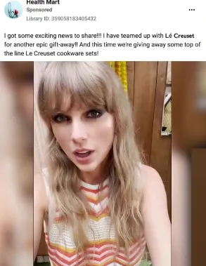 Fake Taylor Swift ad