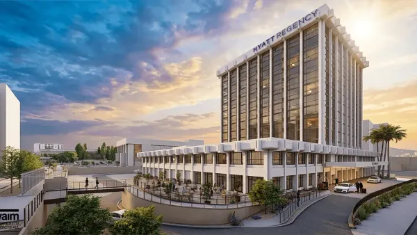 Rendering of a hotel