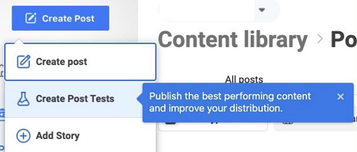 Facebook video post tests