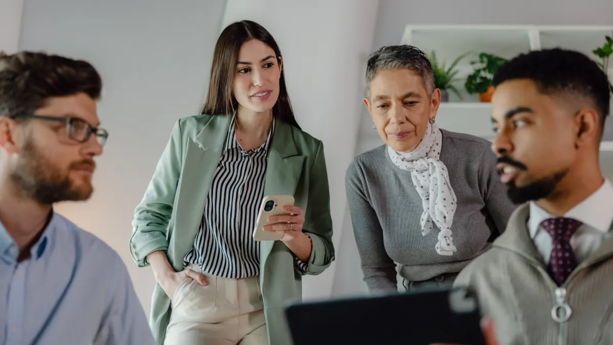 People in a business meeting