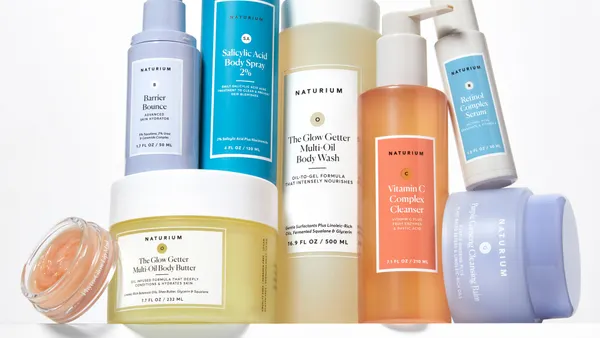 An assortment of Naturium's skin care products