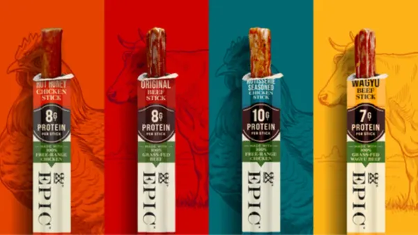 New Epic meat sticks launched by General Mills.