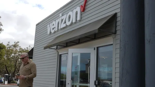 The outside of a Verizon store