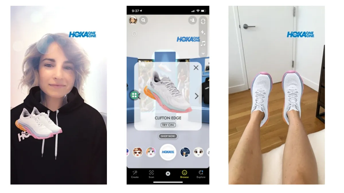 Hoka One One opens virtual pop-up store on Snapchat