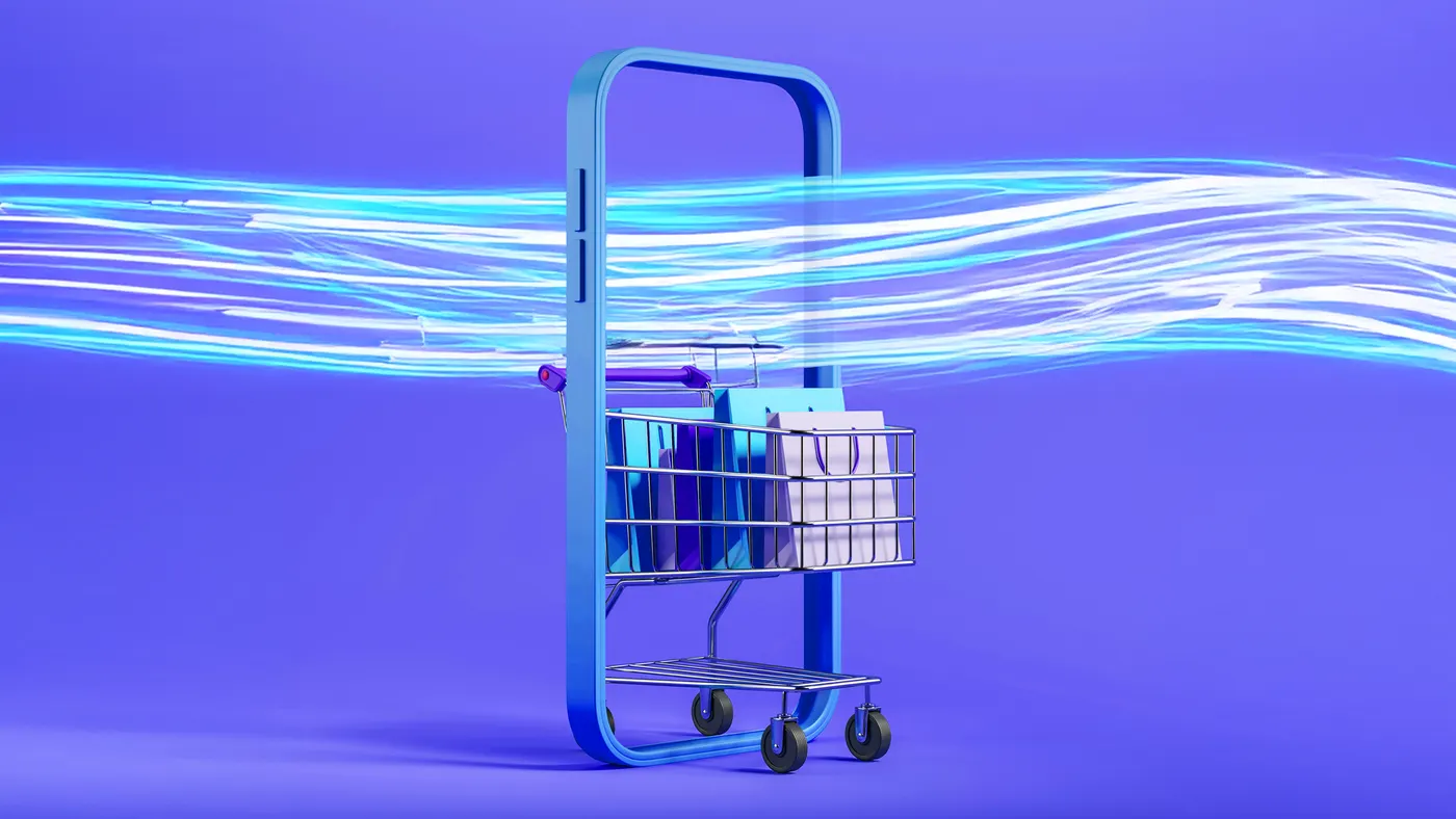 An AI generated shopping cart.