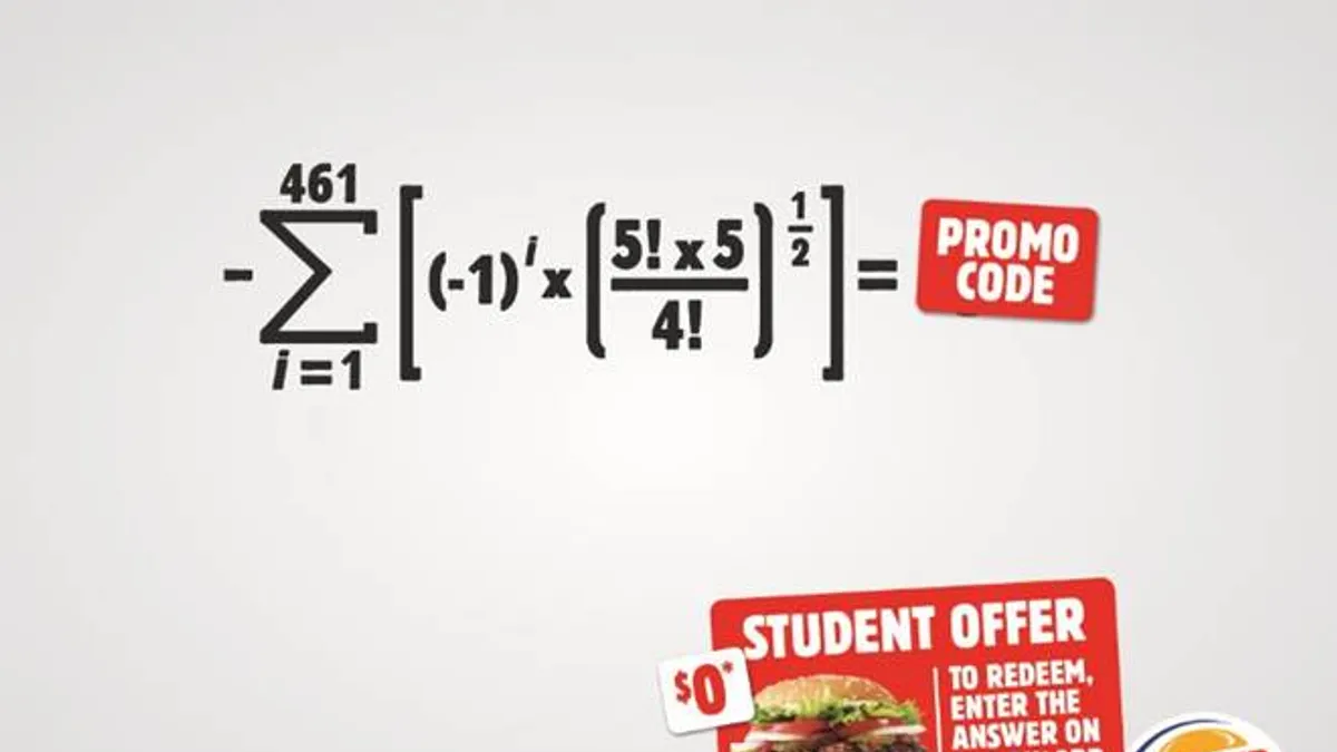 Burger King challenge rewards students with free Whoppers