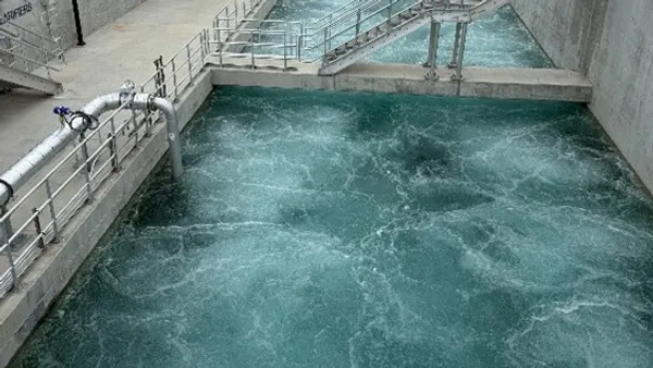 The newly upgraded water treatment plant