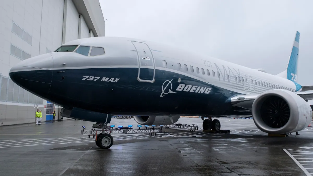 Boeing Unveils Is First 737 MAX 7 Passenger Aircraft At Renton Factory