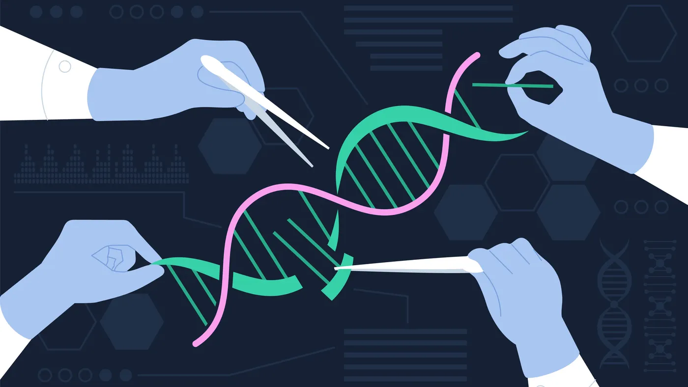 gene editing crispr cartoon