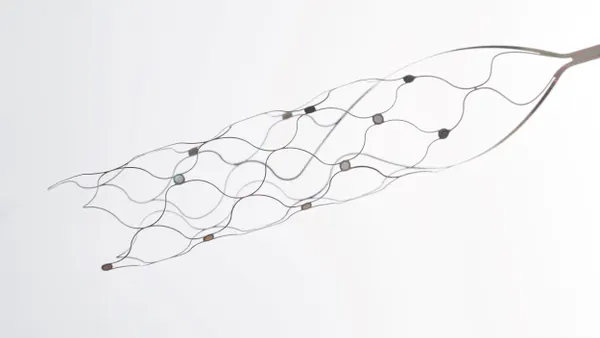 A picture of Synchron's brain-computer interface device against a white background.