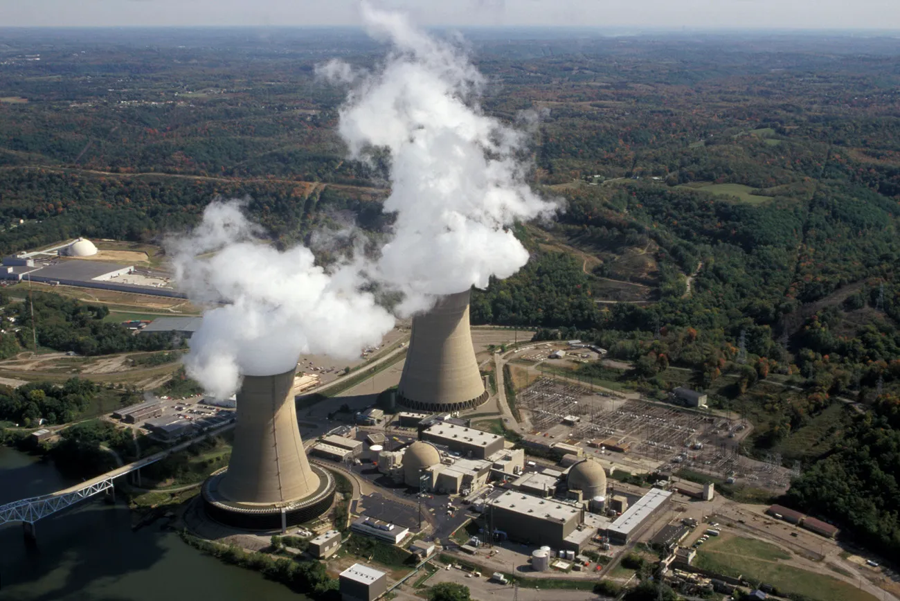 Energy Harbor's Beaver Valley nuclear power plant, which would be sold to Vistra under a pending deal.