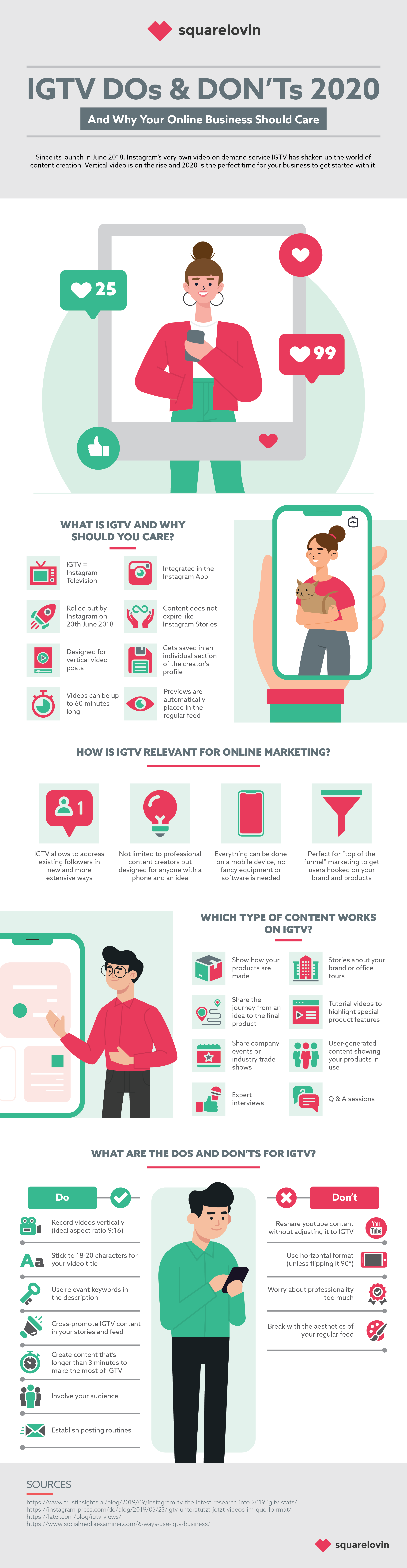 Infographic looks at IGTV usage stats and trends