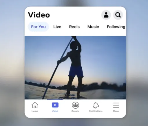 Facebook video update