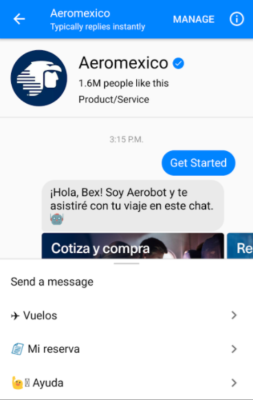 Aeromexico's 'Aerobot'