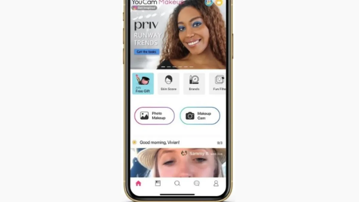 YouCam partners with PRIV for an interactive Fashion Week AR experience.