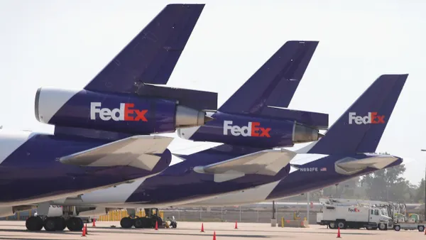 FedEx jets sit at the company's facility at O'Hare International Airport on September 19, 2014 in Chicago, Illinois.