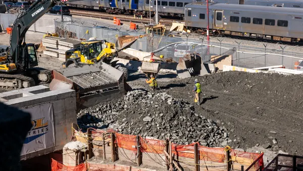 Construction on the Hudson Gateway Tunnel project