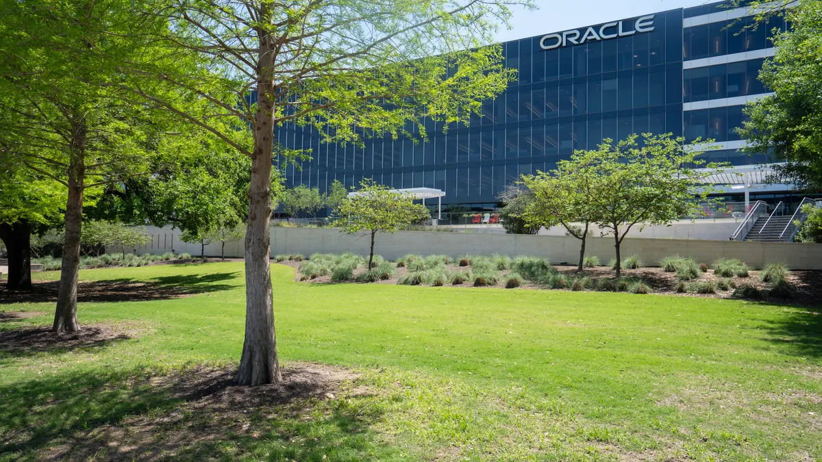 Exterior view of Oracle's World Headquarters in Austin, Texas.