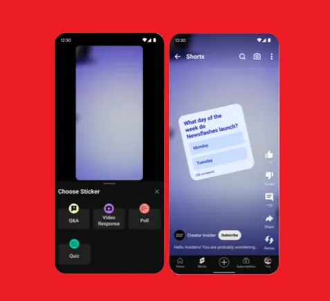 #
YouTube Expands Voice Replies, Provides Shorts Quiz Sticker #
YouTube Expands Voice Replies, Provides Shorts Quiz Sticker