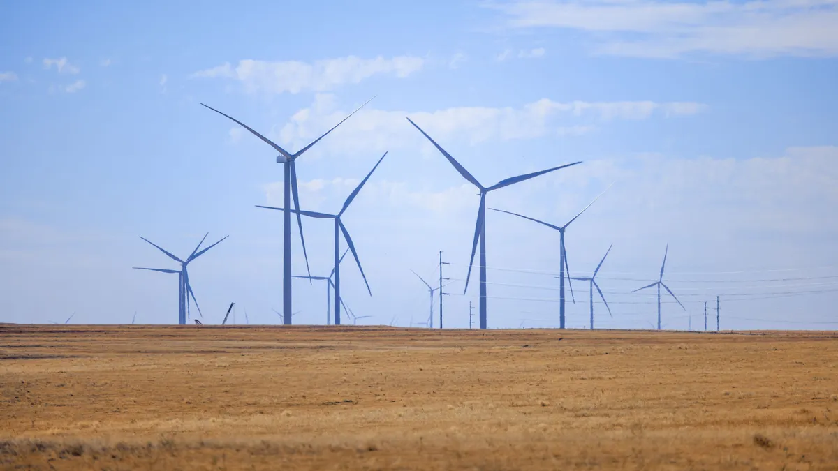 The Bronco Plains II wind farm in Kit Carson County, Colorado.