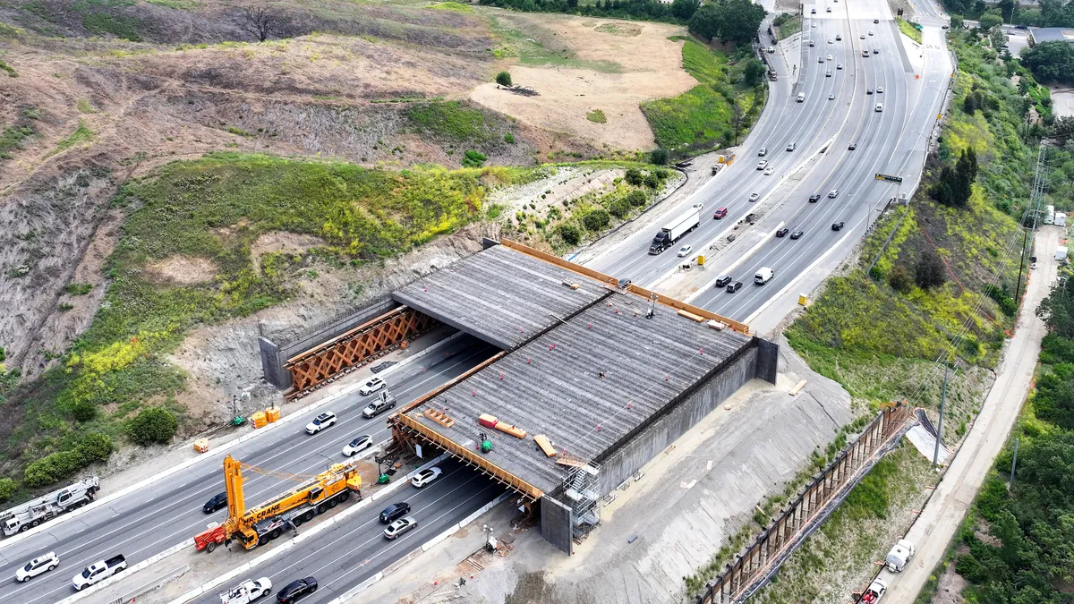 The crossing outside of Los Angeles will provide a safe passage for wildlife