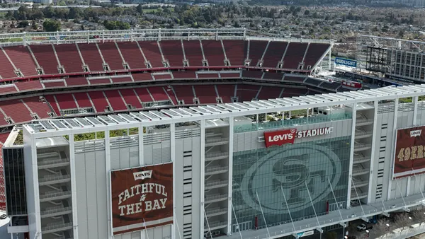Aerial Shot of Levi's Stadium in Santa Clara, CA